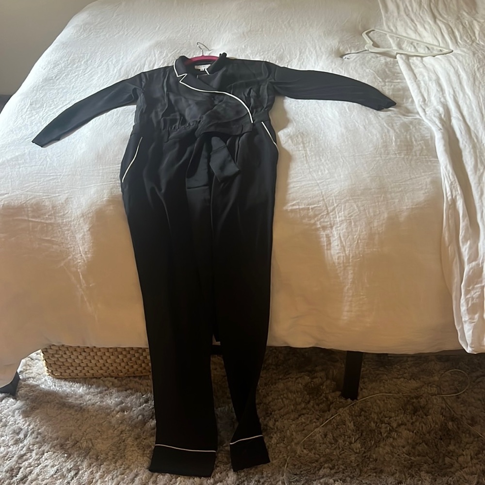 Sezane silk jumpsuit